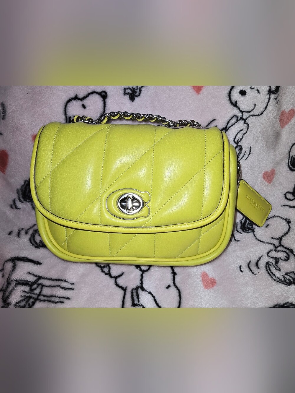 Coach Pillow Madison Shoulder Bag 18With Quilting like new